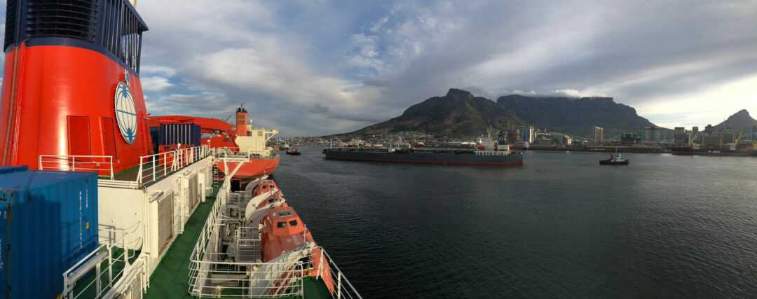 View of Cape Town from the Polarstern