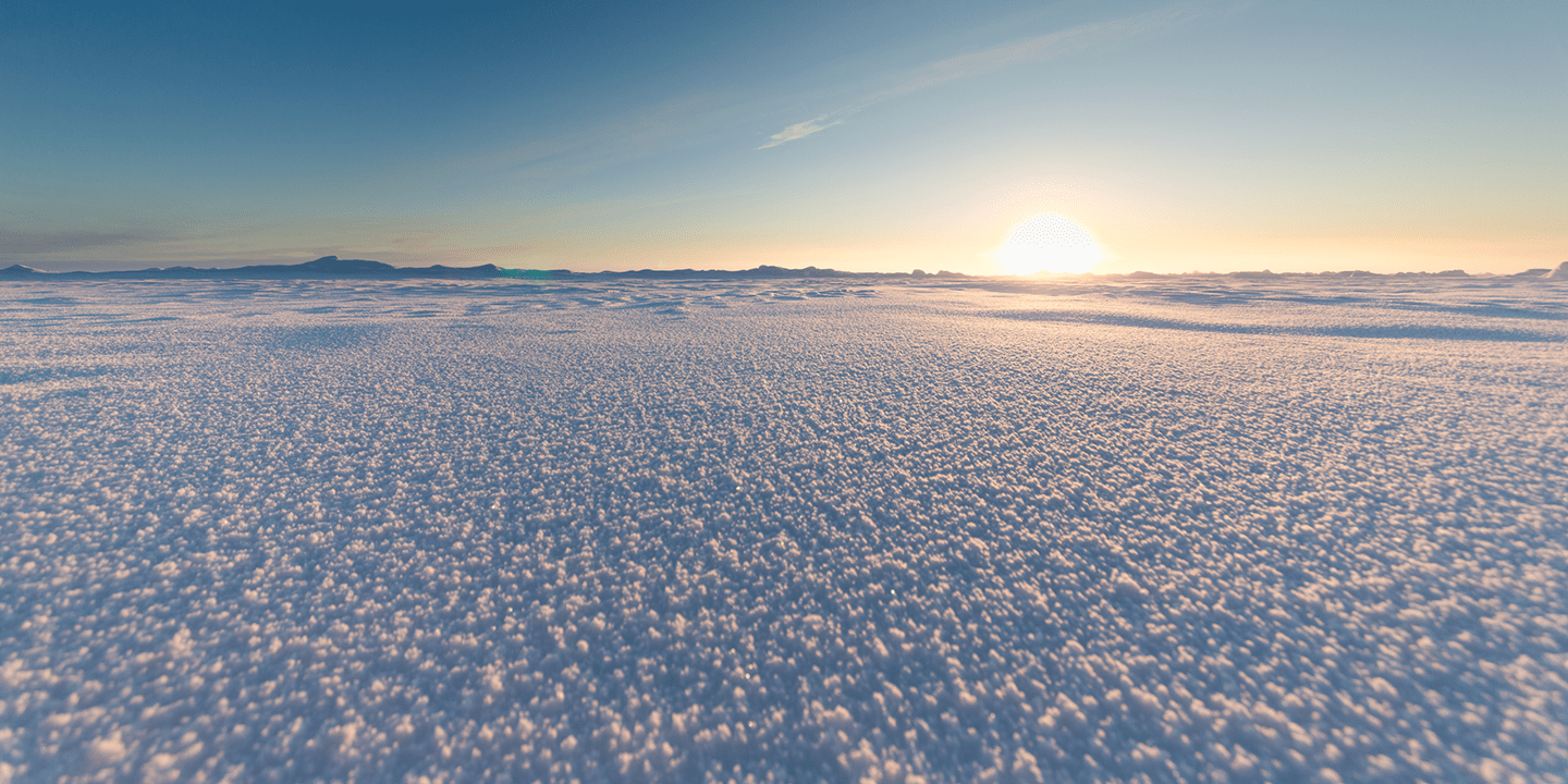 Snow-covered Arctic sea ice