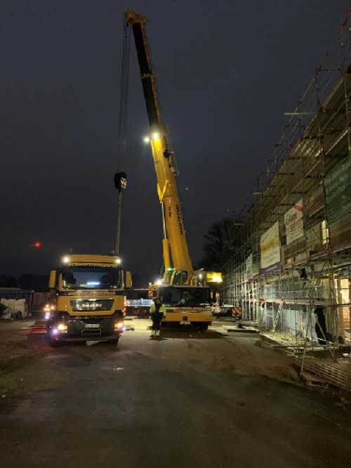 Aufstellung der Trafo-Station