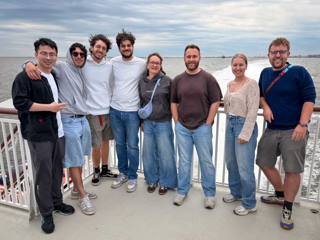 Group photo on the ferry to Helgoland.